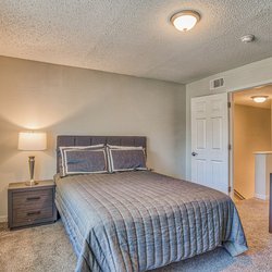 bedroom at Towne West Manor features spacious two & three bedroom apartment homes