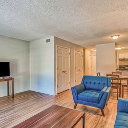 living room at Towne West Manor features spacious two & three bedroom apartment homes