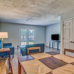 living room at Towne West Manor features spacious two & three bedroom apartment homes